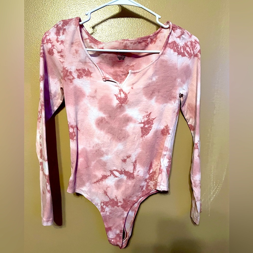 PINK Pink TieDye Bodysuit